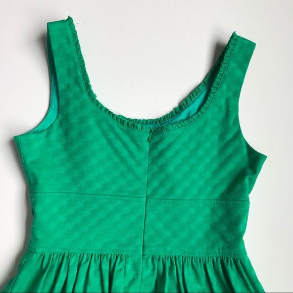 Green Maggy London A-line Dress with Gold Buttons - Picture 6 of 7